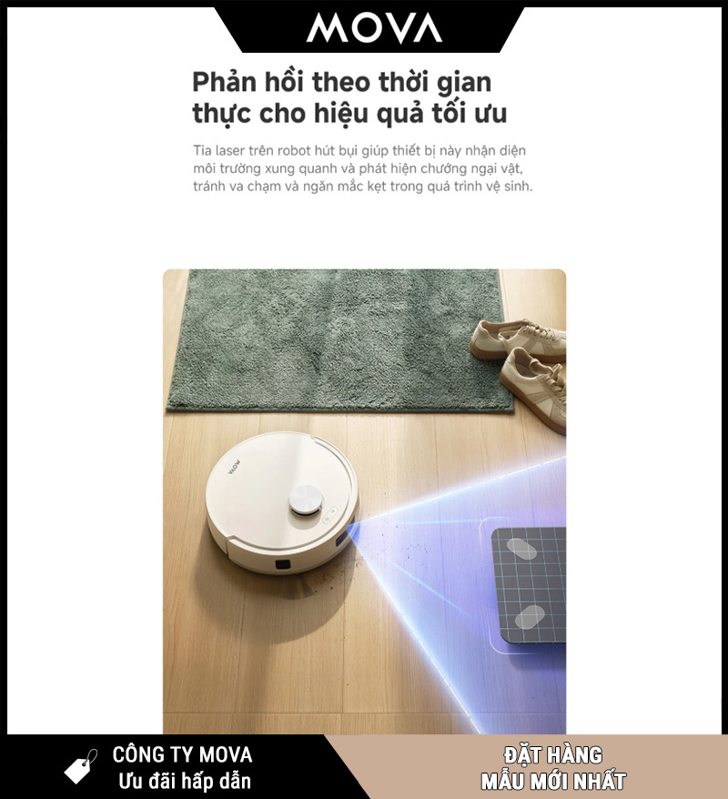 Mova E20s Pro Plus Robot Hút Bụi Lau Nhà