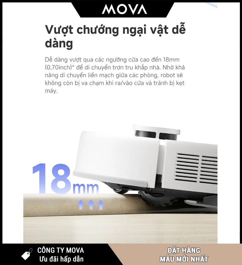 Mova E20s Pro Plus Robot Hút Bụi Lau Nhà