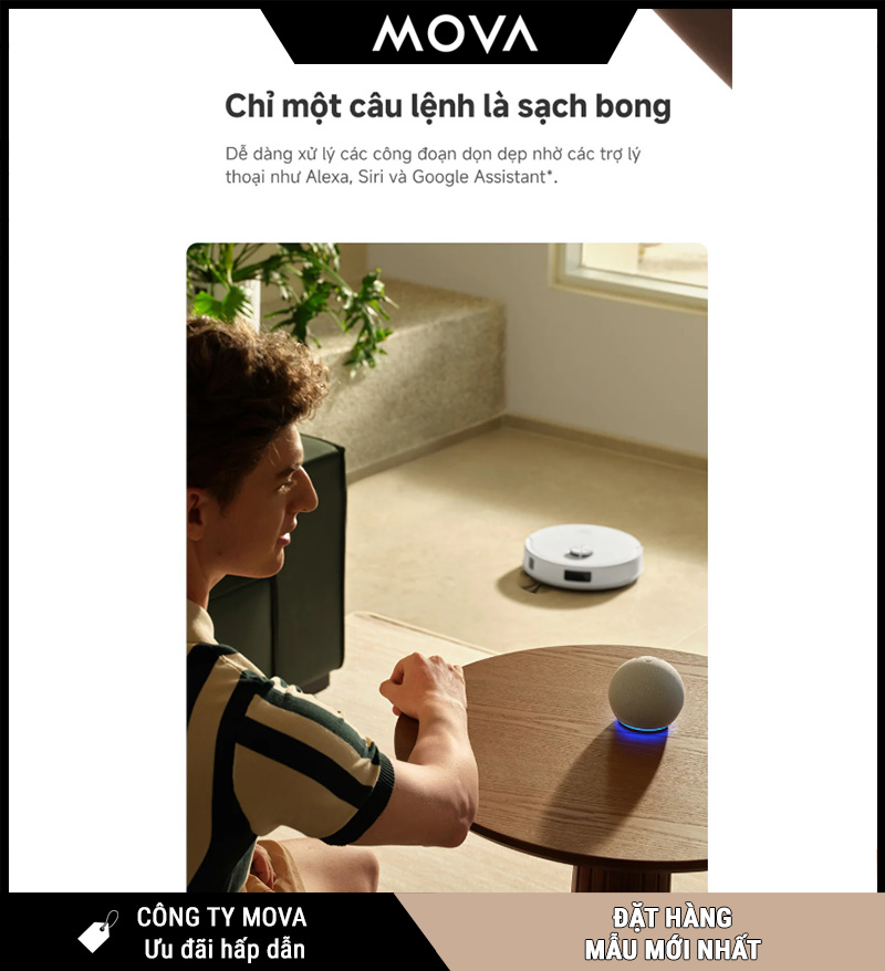 Mova E20s Pro Plus Robot Hút Bụi Lau Nhà