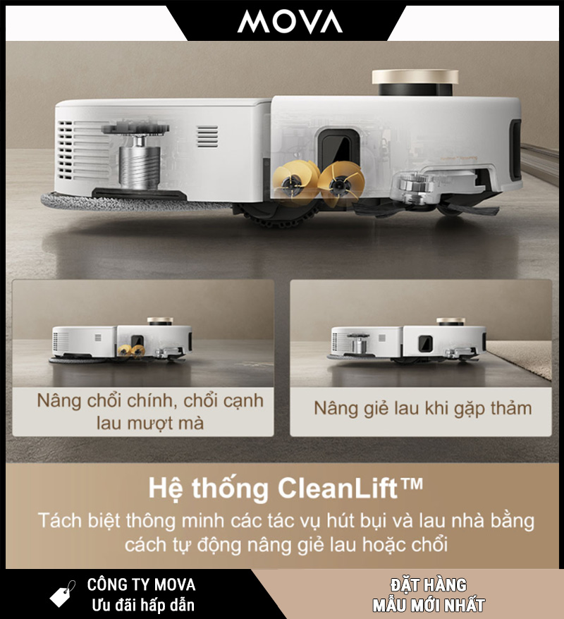 Mova V50 Ultra Robot hút bụi lau nhà