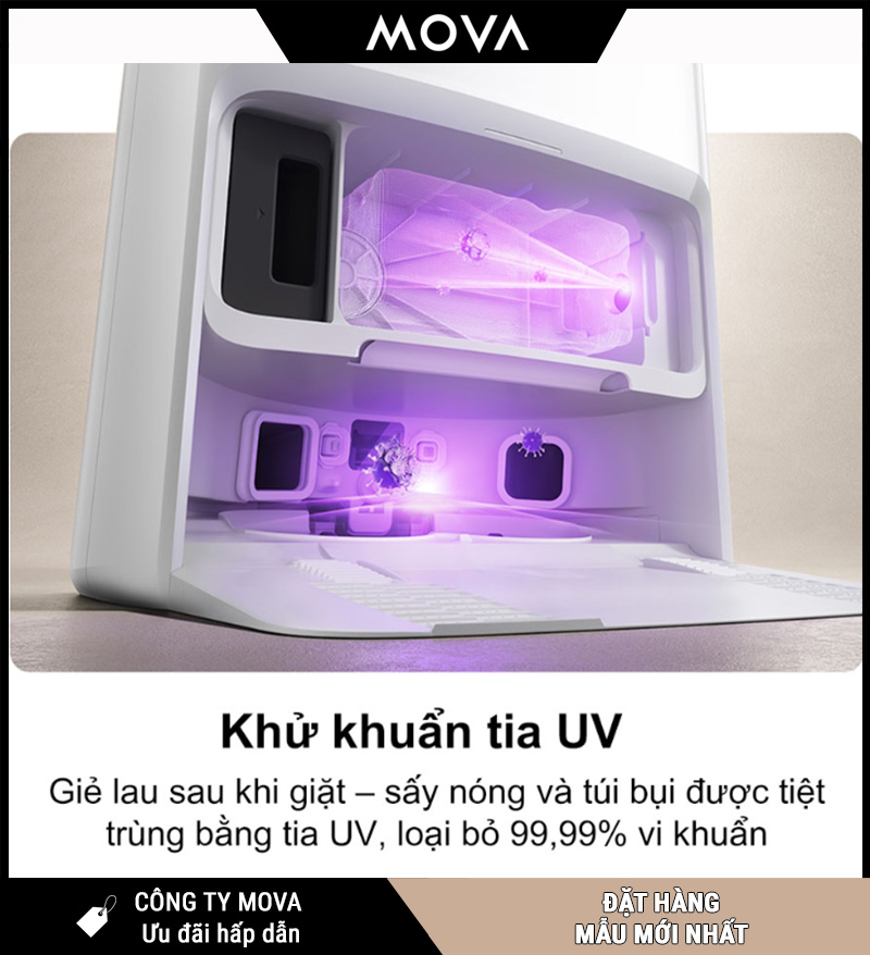 Mova V50 Ultra Robot hút bụi lau nhà